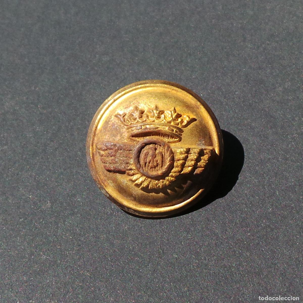 Militaria: BOT&Oacute;N AVIACI&Oacute;N, 1&ordm; &Eacute;POCA DE FRANCO. 2,4 APROX.