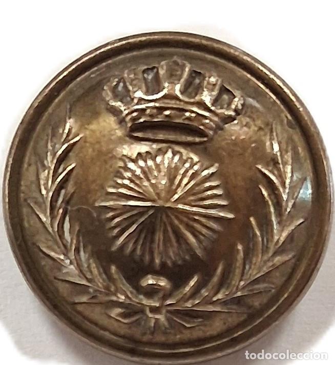 Militaria: BOT&Oacute;N INTENDENCIA 1912 CON FILIERA 16 MM