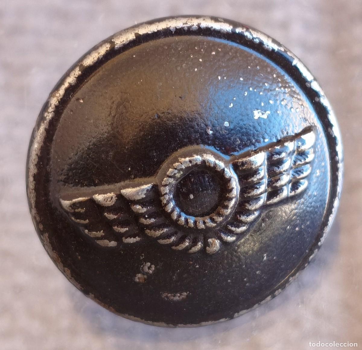 Militaria: Antiguo bot&oacute;n. Aviaci&oacute;n. &Eacute;poca de la Rep&uacute;blica / Guerra Civil.