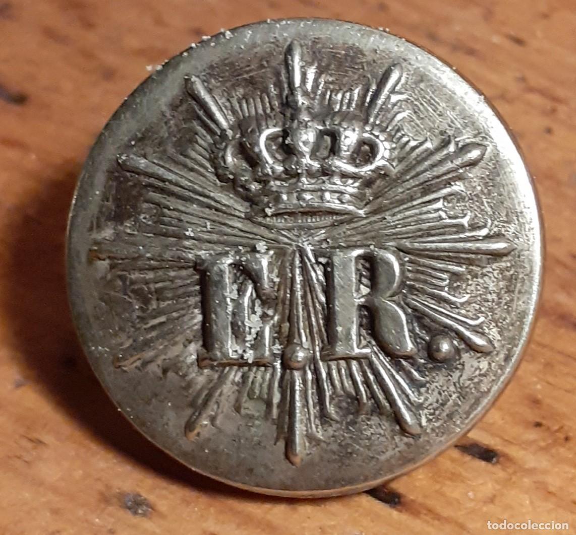 Militaria: boton MILITAR ESCOLTA REAL 1875
