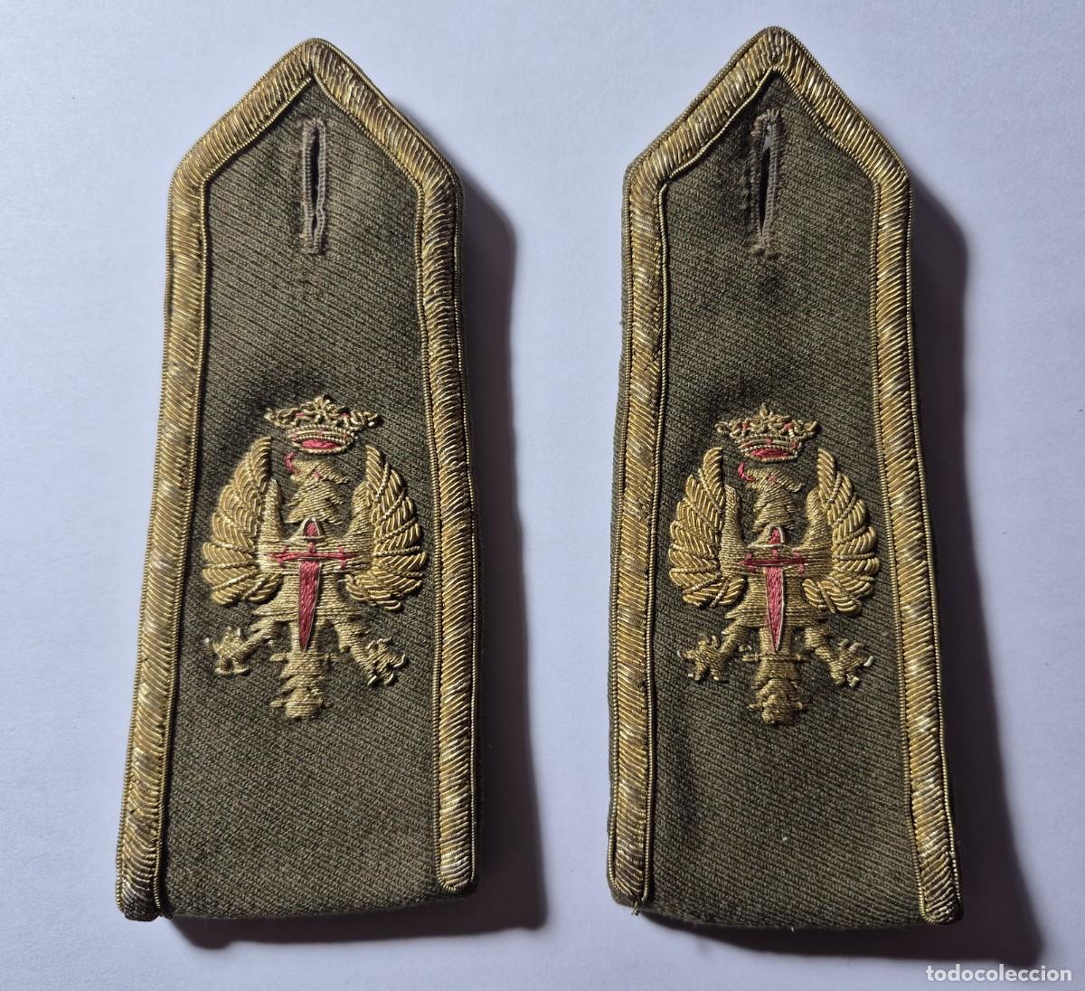 Militaria: Hombreras para oficial de gala Ejercito de Tierra
