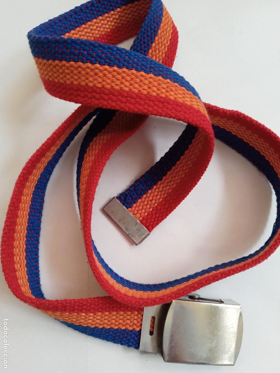 Militaria: CINTURON CON LA BANDERA DE LA REPUBLICA ESPA&Ntilde;OLA