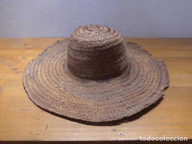Military Antiques: Antiguo gorro tipo jipi japa de paja de la Guerra de Cuba, con su interior. Jipi-japa.