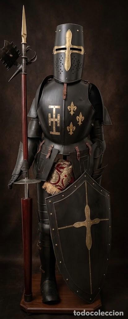 Militaria: Armadura medieval estilo Lancelot. 190 cm. Completa.