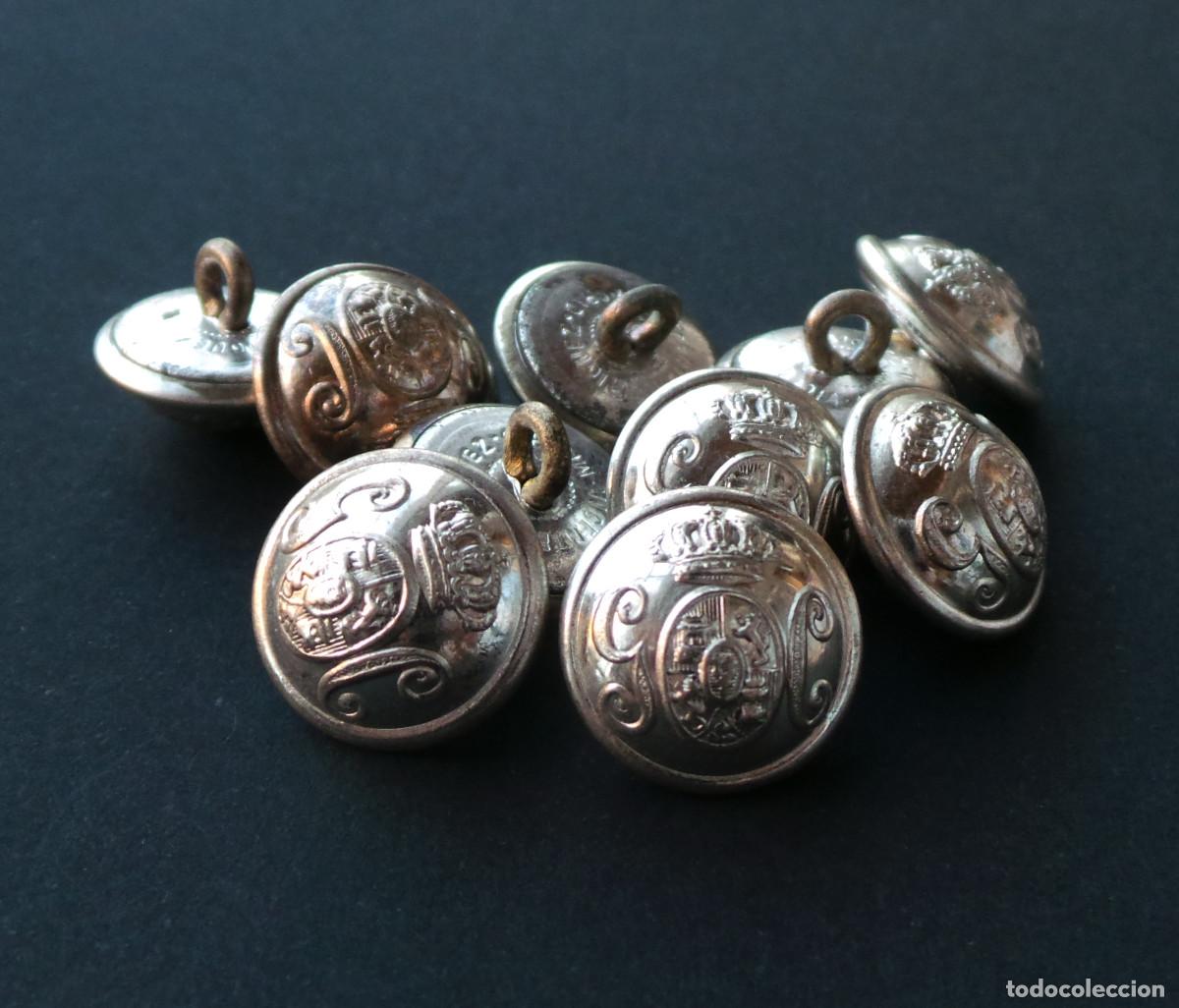 Militaria: LOTE DE BOTONES GUARDIA CIVIL. ALFONSO XIII. 2,2 CM DE DI&Aacute;METRO.