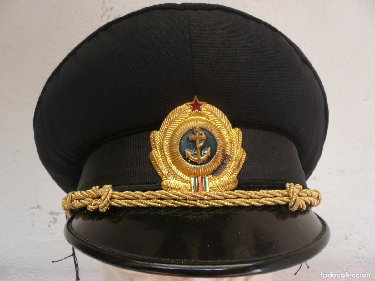 Militaria: GORRA DE PLATO ERA COMUNISTA BULGARIA. MARINA