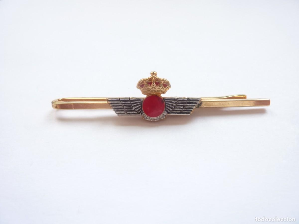 Militaria: Pisacorbatas aviaci&oacute;n - Pasacorbatas militar fuerzas a&eacute;reas. Pasador corbatas con Rokiski