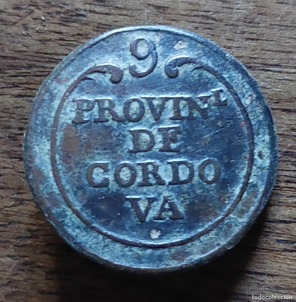 Militaria: Bot&oacute;n guerra Carlista 9 provincial de Cordoba