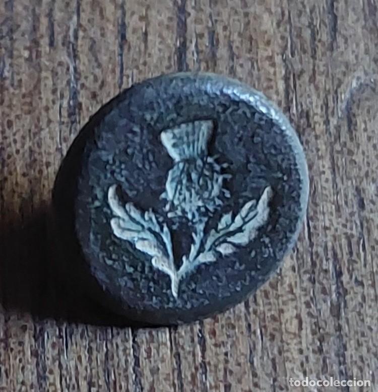 Militaria: Bot&oacute;n guerra independencia regimiento escoces