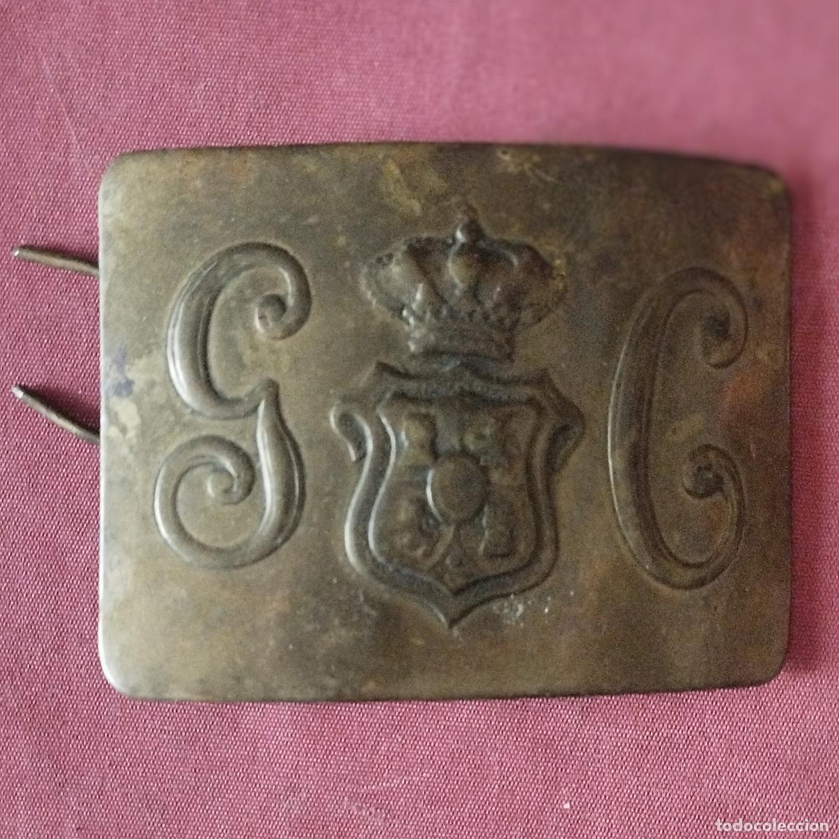 Militaria: GUARDIA CIVIL - MUY ANTIGUA HEBILLA DE CINTURON