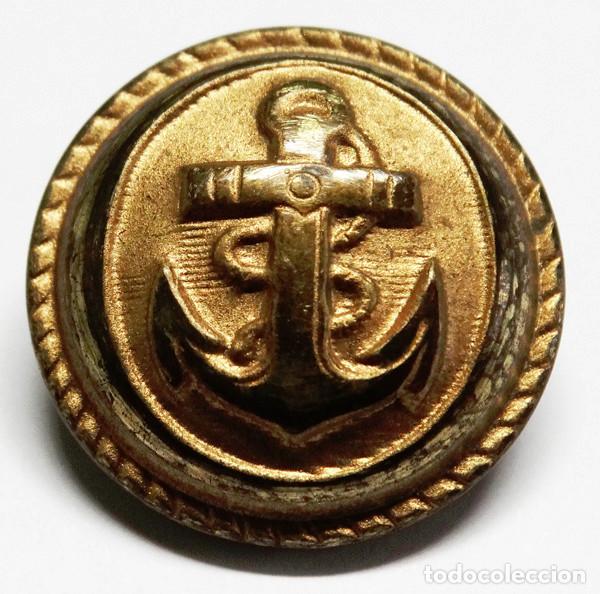 Militaria: BOT&Oacute;N DORADO DE LA MARINA MERCANTE
