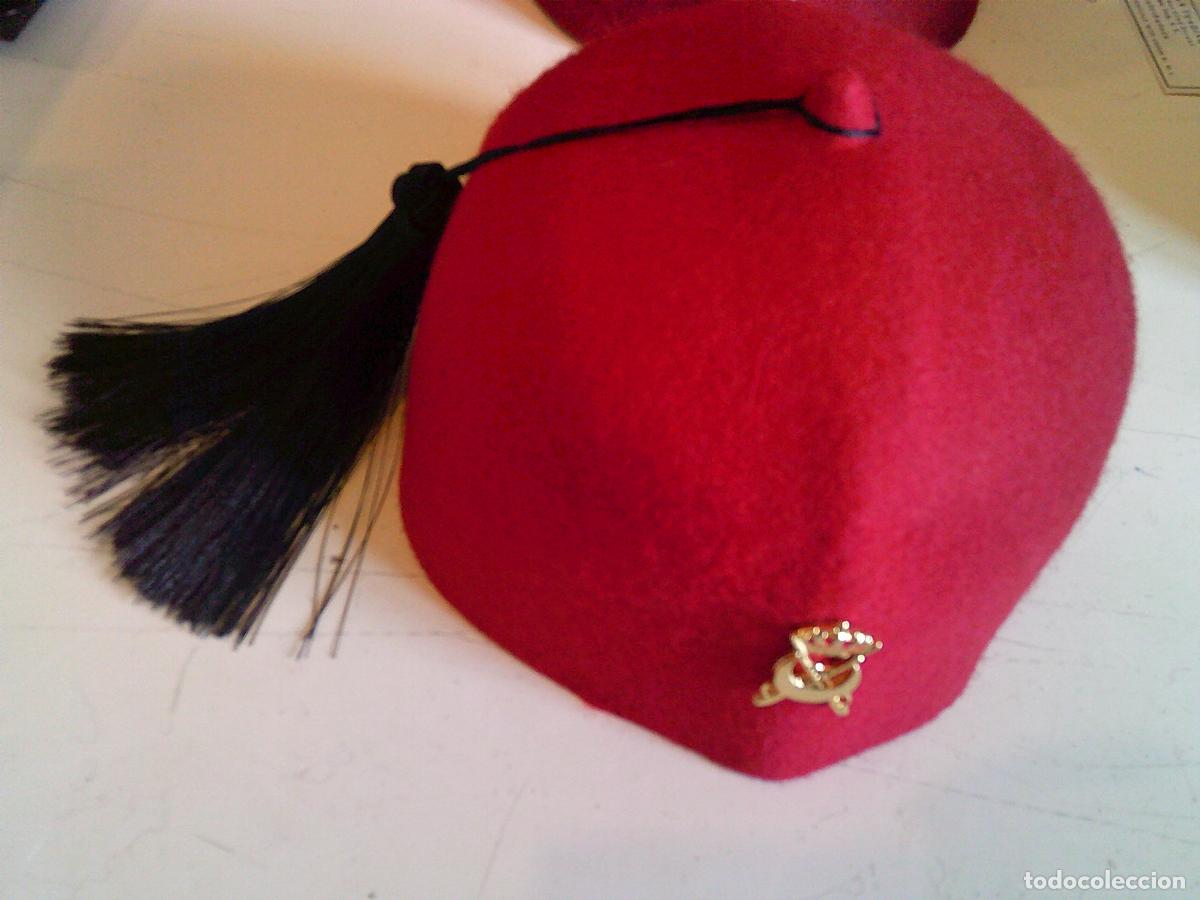 Militaria: Tarbuch gorro Regimiento infanter&iacute;a Regulares Ej&eacute;rcito Espa&ntilde;ol