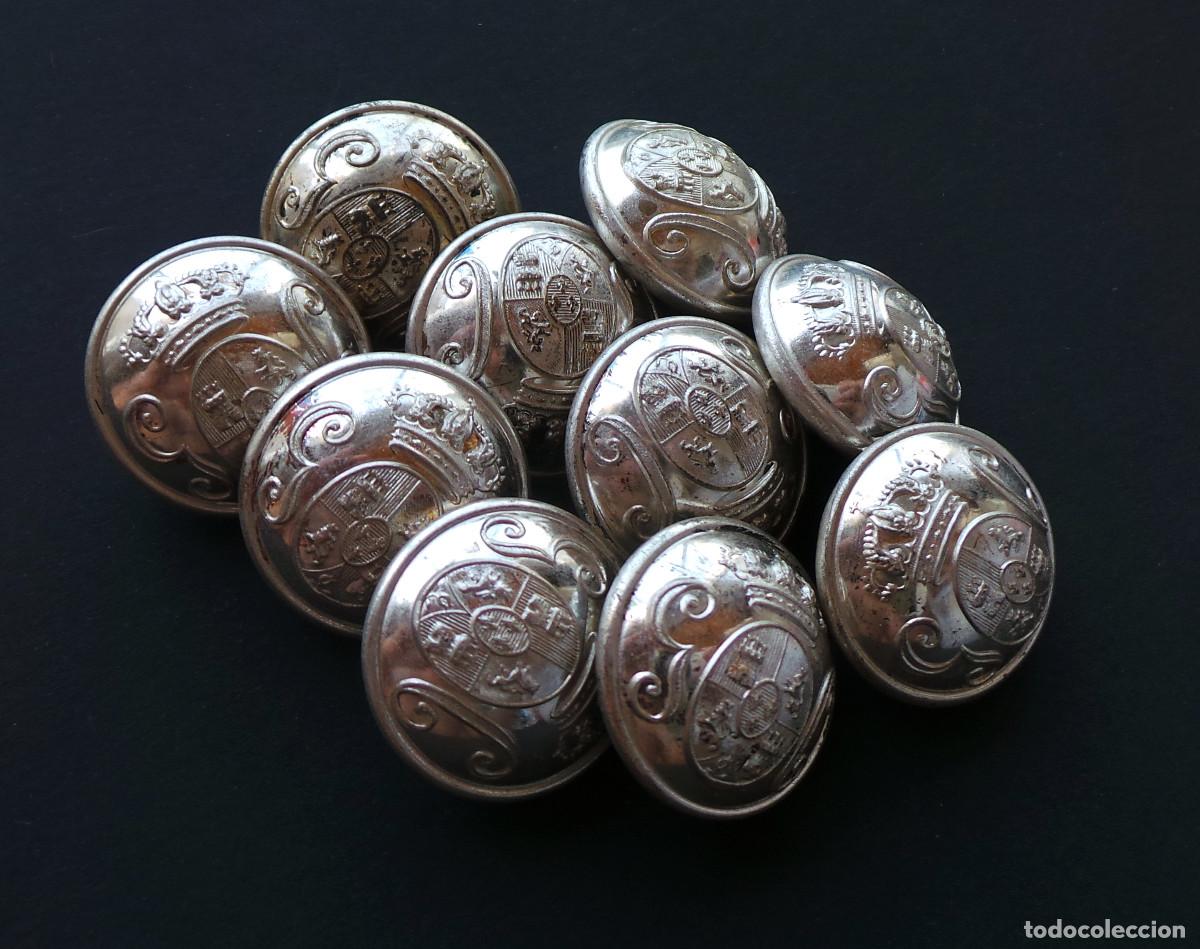 Militaria: LOTE DE BOTONES GUARDIA CIVIL. ALFONSO XIII. 2,2 CM DE DI&Aacute;METRO.
