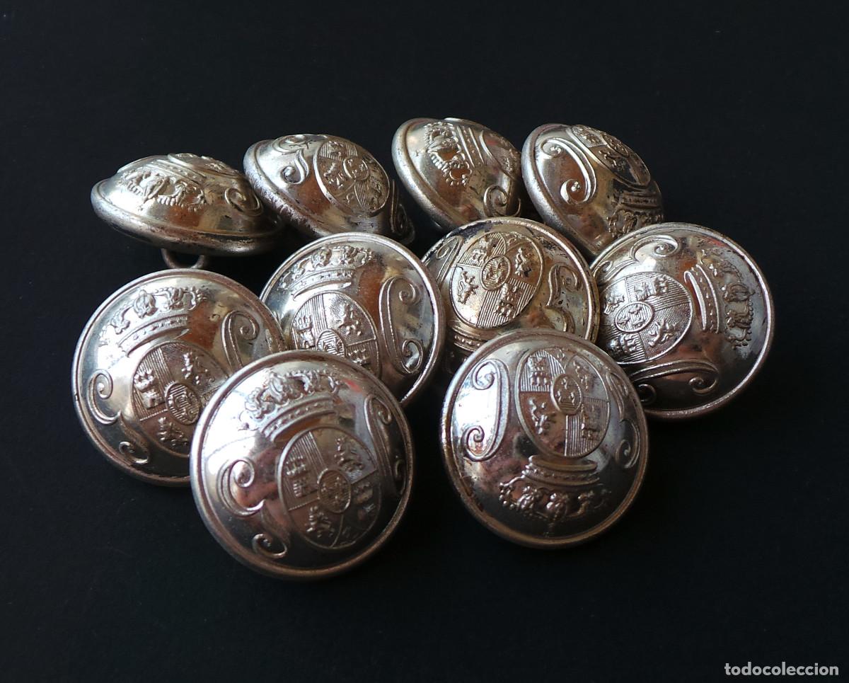 Militaria: LOTE DE BOTONES GUARDIA CIVIL. ALFONSO XIII. 2,2 CM DE DI&Aacute;METRO.