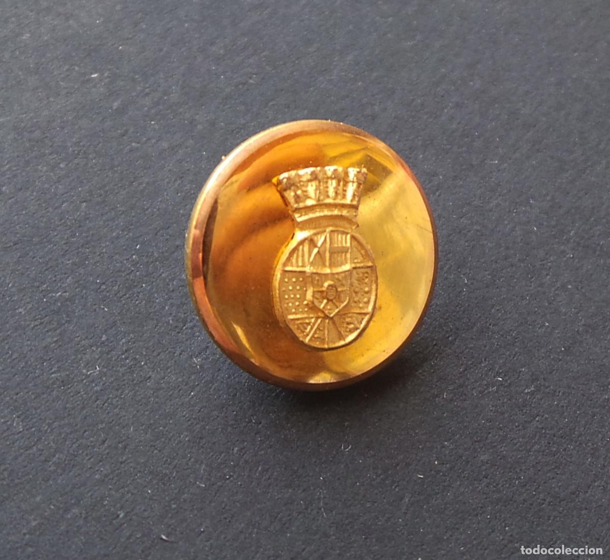 Militaria: ESCUDO DE ESPA&Ntilde;A. CORONA MURAL. 1,7 CM DI&Aacute;METRO. APROX.