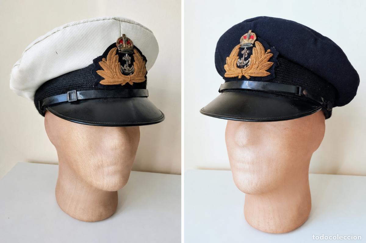Militaria: Gorra royal Navy brit&aacute;nica. 1950.
