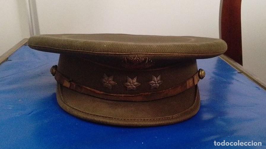 Militaria: gorra de plato capitan de infanteria epoca franquista
