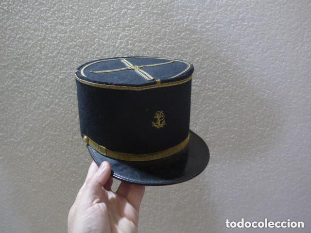 Military Antiques: Antigua gorra Kepi de la marina francesa, original. Francia.