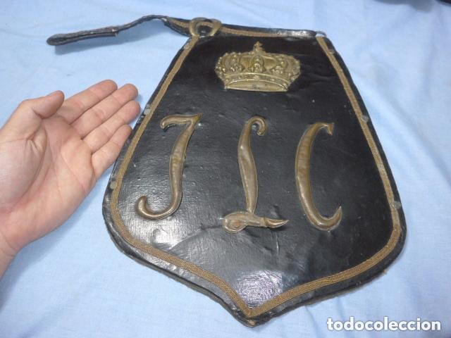 Militaria: Antiguo portapliegos de caballeria alfonsina ?? Regimiento Isabel la catolica.