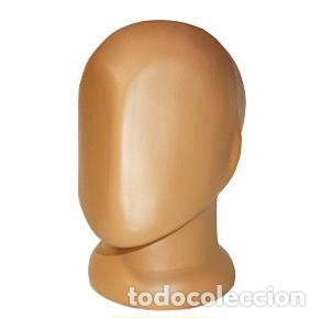 Militaria: Cabeza de maniqu&iacute; en color carne, ideal para exhibir sombrero