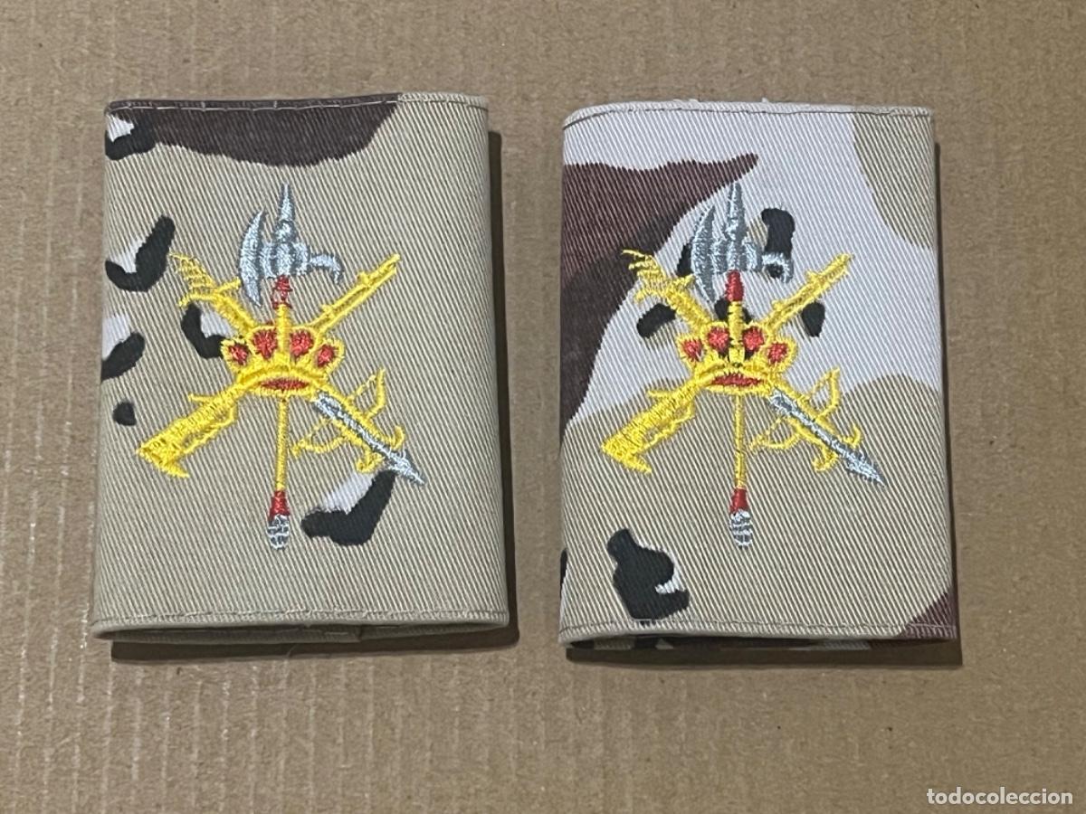 Militaria: Pareja de hombreras camuflaje LEGI&Oacute;N ESPA&Ntilde;OLA