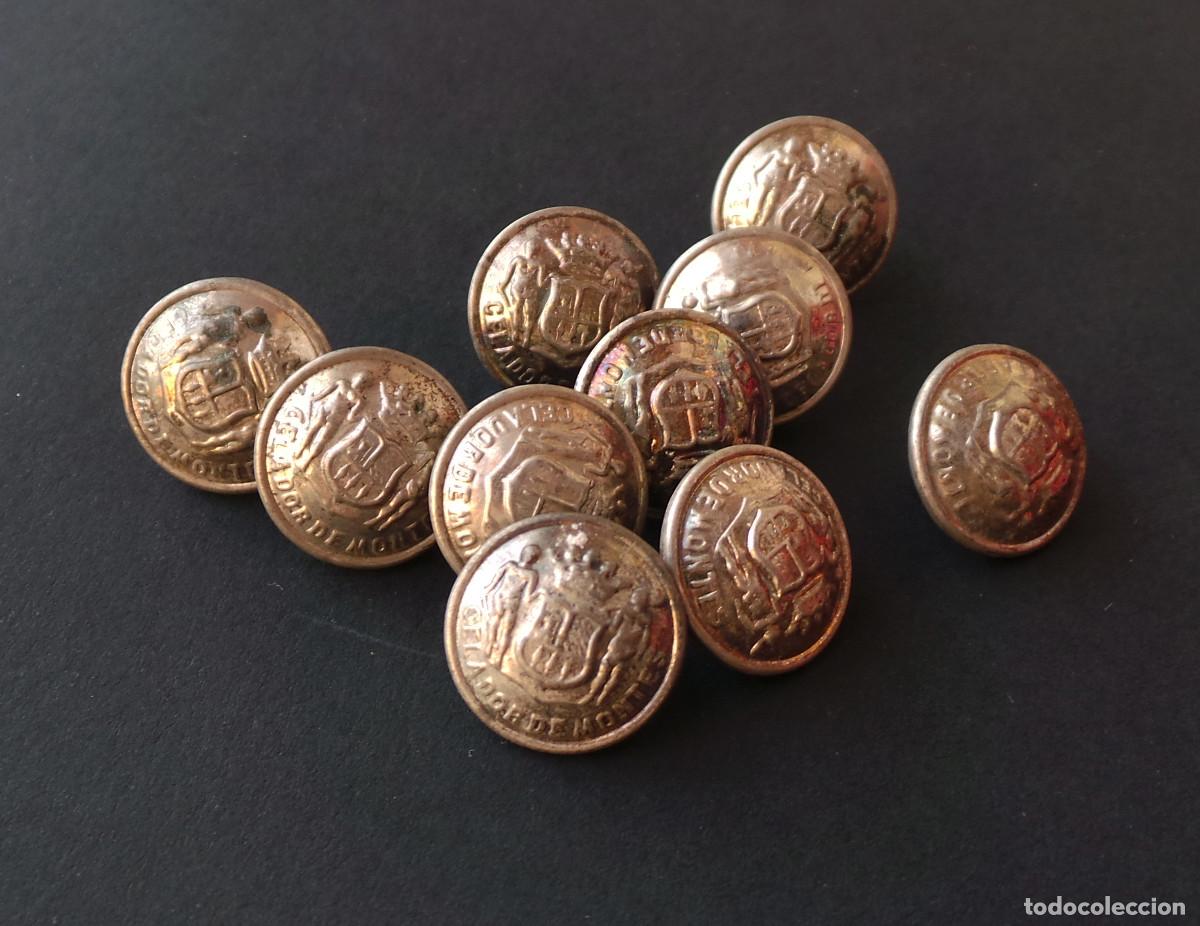 Militaria: LOTE DE BOTONES CELADOR, GUARDA DE MONTES. 1,6 CM DE DI&Aacute;METRO. APROX.