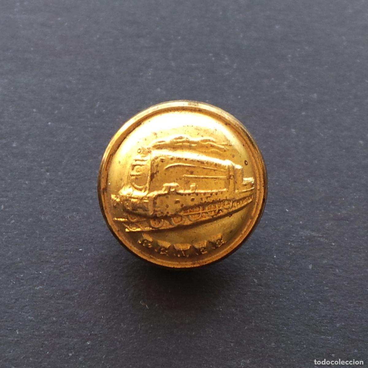 Militaria: BOT&Oacute;N FERROCARRIL, RENFE. 1,4 CM DE DI&Aacute;METRO. APROX