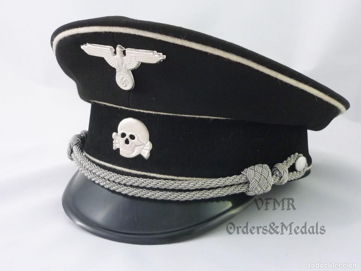 Militaria: Gorra de oficial de las Allgemeine SS, talla 57