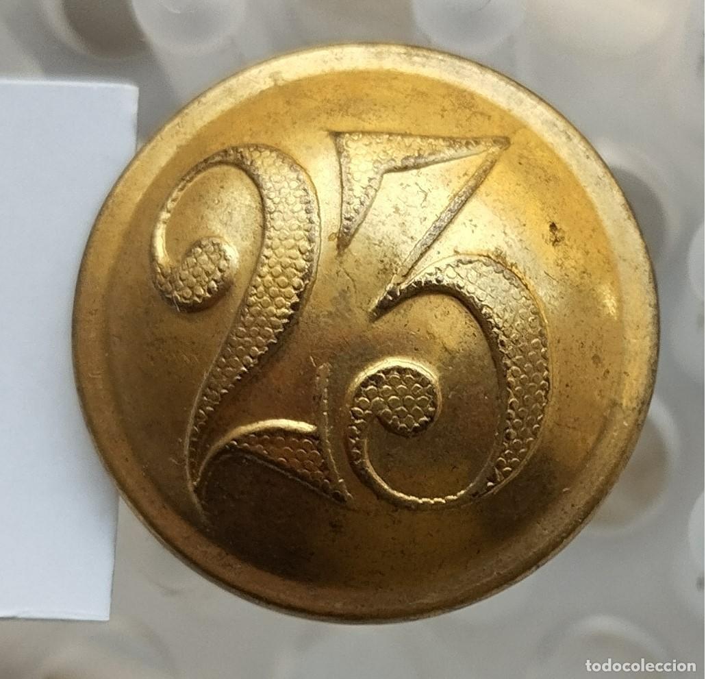 Militaria: boton infanteria numero 23