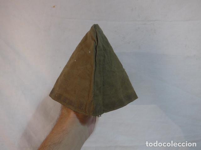 Militaria: Antiguo gorrillo o interior de gorrillo espa&ntilde;ol, con sello de vestuario militar