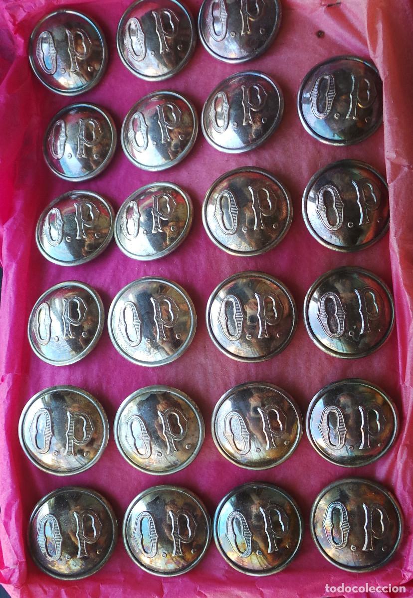 Militaria: LOTE DE BOTONES OP. OPERARIOS - FERROCARRIL - 2,2 CM DE DI&Aacute;METRO.