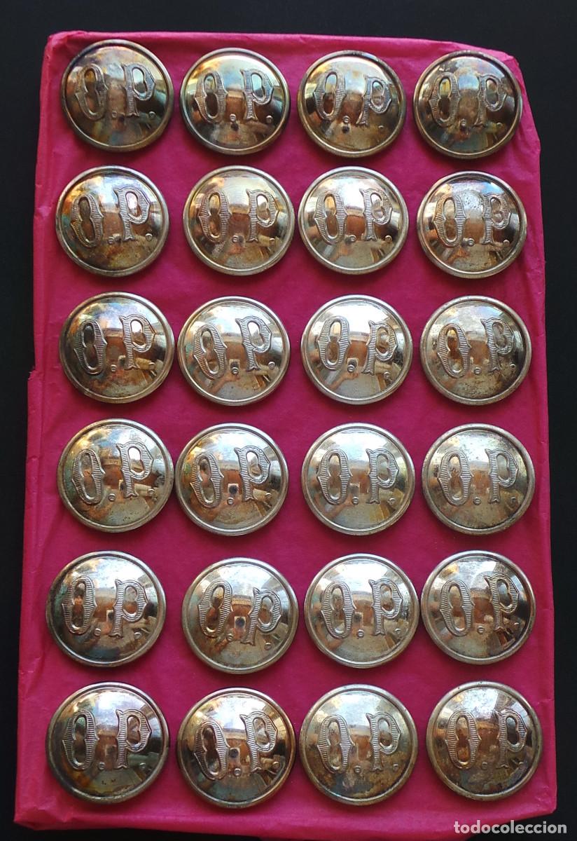 Militaria: LOTE DE BOTONES OP. OPERARIOS - FERROCARRIL - 2,2 CM DE DI&Aacute;METRO.