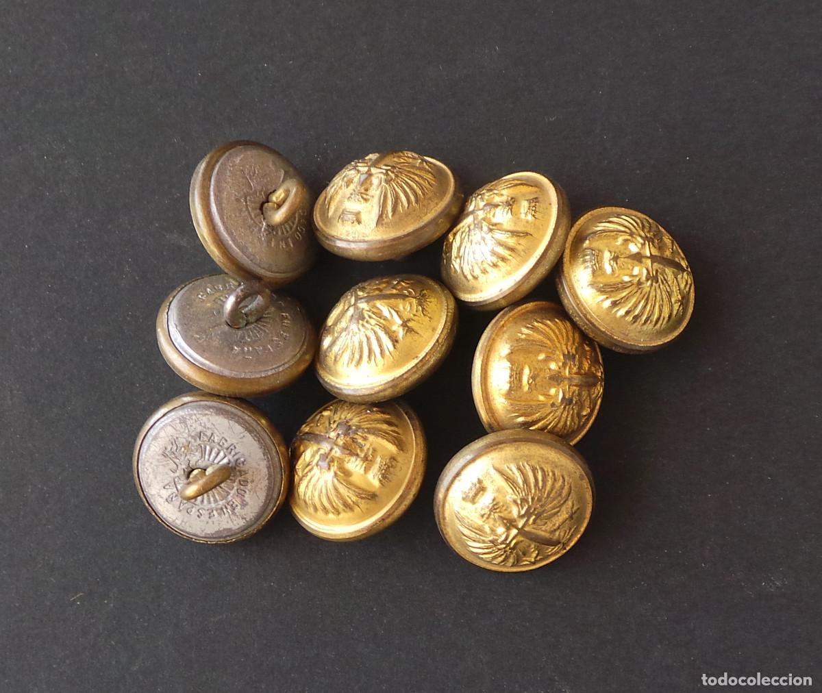 Militaria: LOTE DE BOTONES, EJERCITO DE ESPA&Ntilde;A, &Eacute;POCA DE FRANCO. .- 1,5 CM DE DI&Aacute;METRO. APROX.