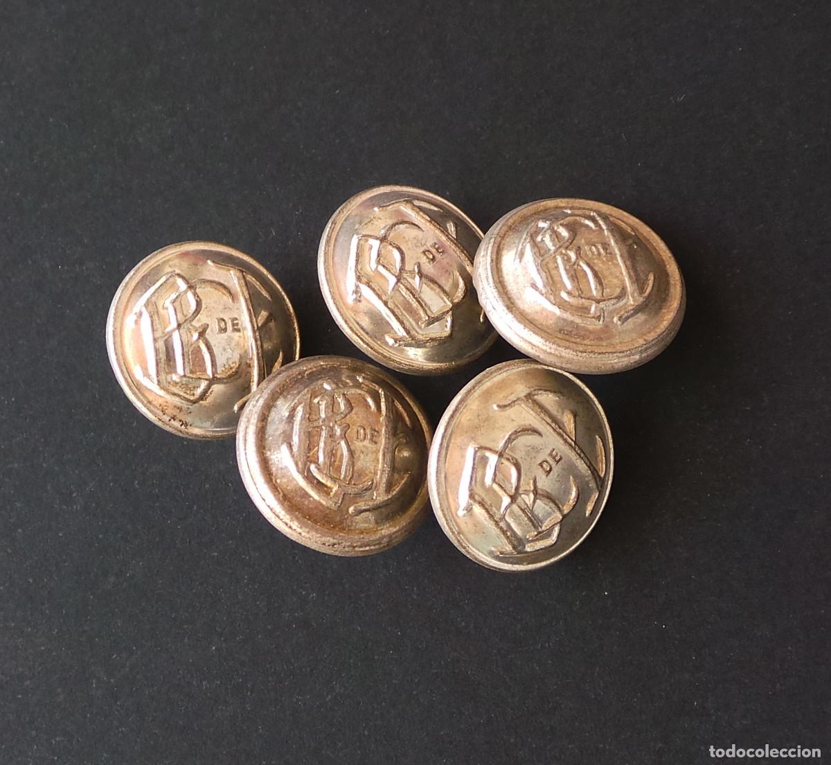 Militaria: LOTE DE BOTONES, BANCO DE ESPA&Ntilde;A. 1,5 CM DE DI&Aacute;METRO. APROX