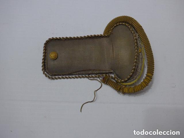 Militaria: Antigua hombrera de marina alfonsina, original, marcada de Castells.
