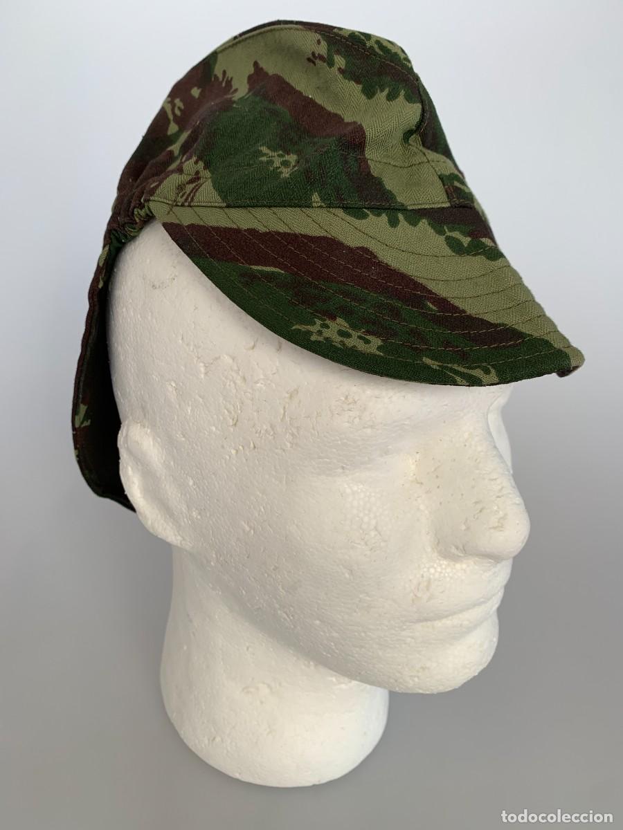 Militaria: Gorra Quico Kiko Bigeard Camuflaje Lizard Comando Ranger Paracaidista Ej&eacute;rcito Portugal VTG 70s
