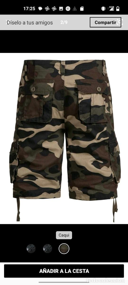 Militaria: Pantal&oacute;n Corto Camuflaje Militar Hombre Talla XL