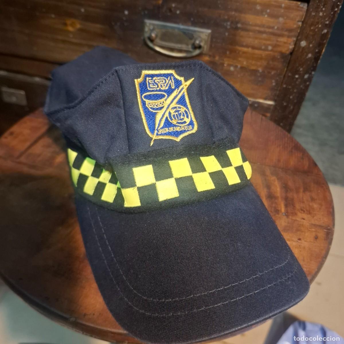 Militaria: Gorra de alumno policia local . Espa( Escuela seguridad P&uacute;blica de Andaluc&iacute;a)