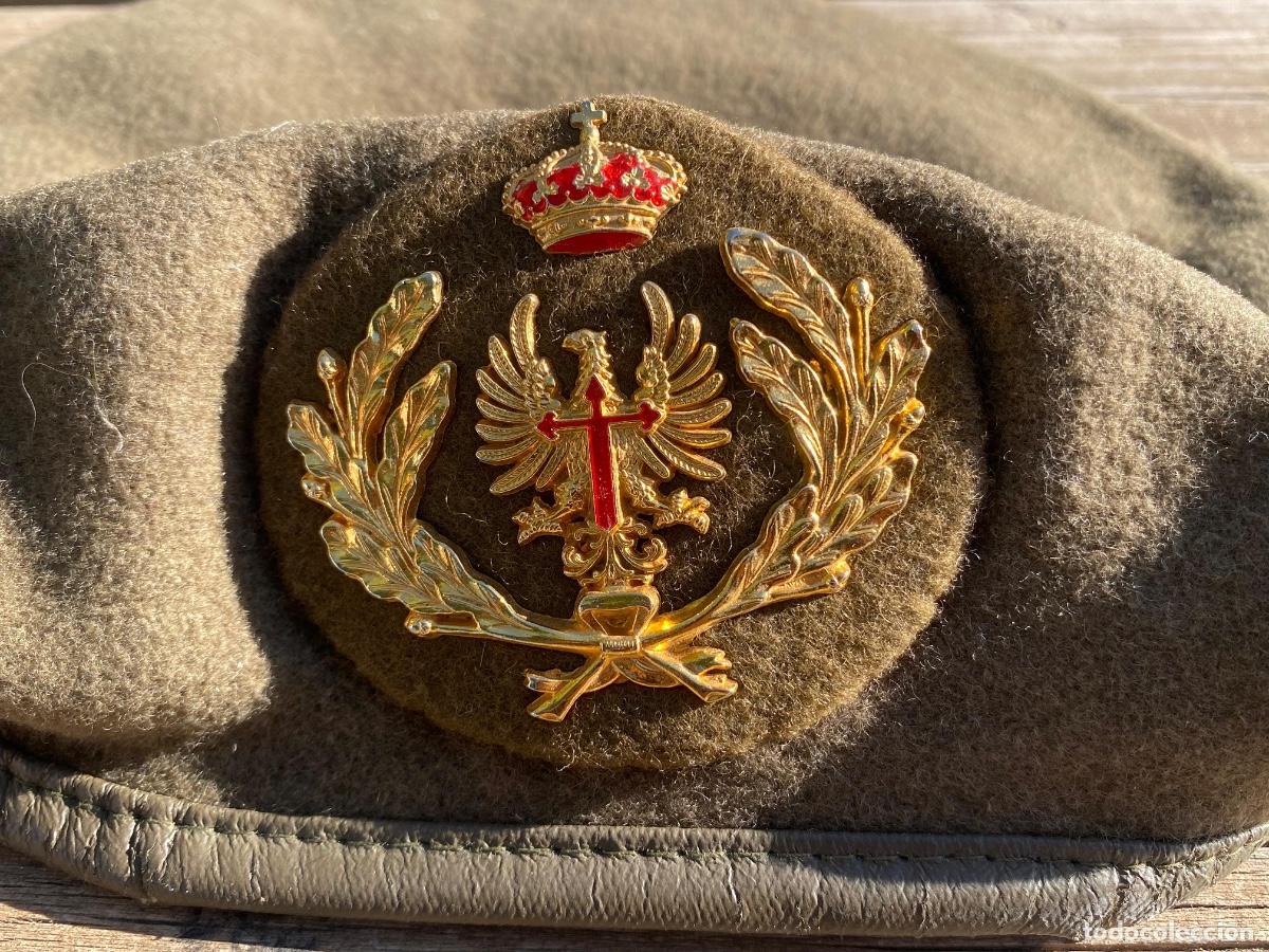 Militaria: Boina capit&aacute;n veterinario ej&eacute;rcito tierra t 58 juan Carlos I