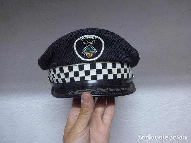 Militaria: Antigua gorra de plato de la policia local de Tei&agrave;, Catalunya. Original.