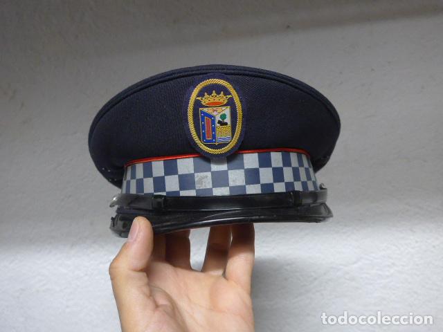 Militaria: Antigua gorra de plato de la policia local de Salamanca. Original.