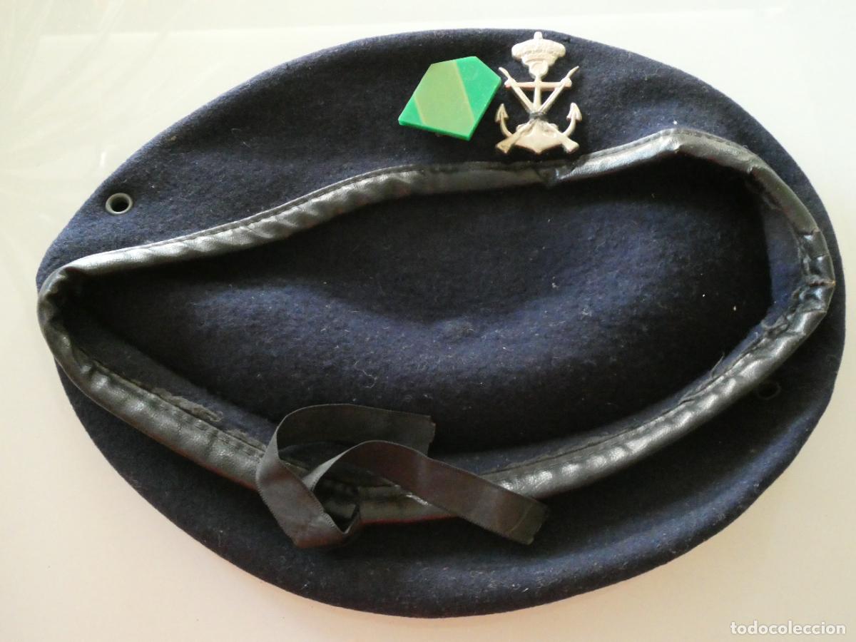 Militaria: BOINA MILITAR. INFANTER&Iacute;A DE MARINA. BRIGADA ? CABO? SARGENTO? T56 APROX. 100GR