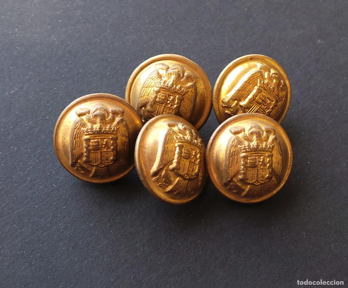 Militaria: LOTE DE BOTONES. &Aacute;GUILA DE SAN JUAN. &Eacute;POCA DE FRANCO.- 1,5 CM DE DI&Aacute;METRO