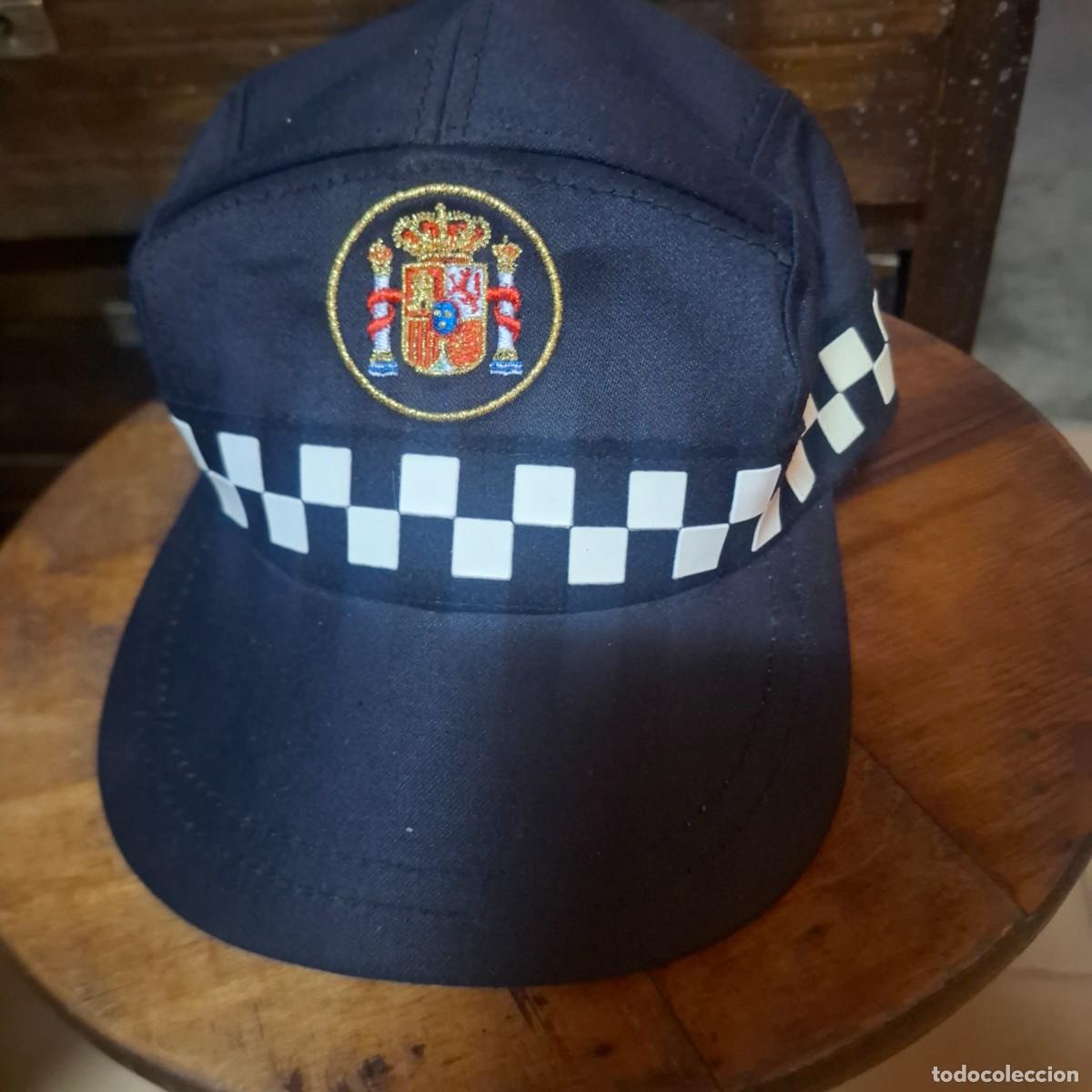 Militaria: Gorra de faena de policia local. A estrenar
