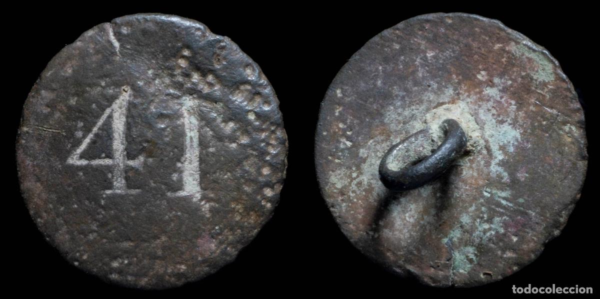 Militaria: Button 41 st line English, Napoleonic wars - 18 mm.