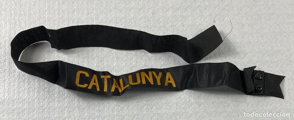 Militaria: Cinta para gorro Lepanto de tripulante del Crucero Acorazado CATALUNYA 1900