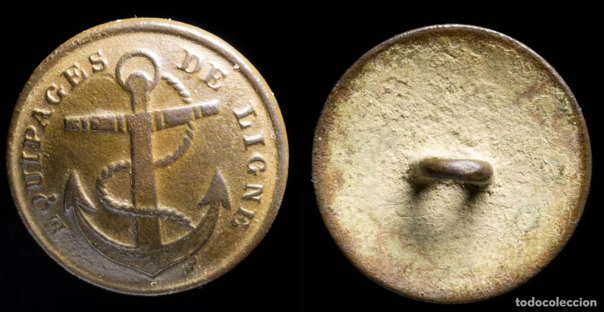 Militaria: Button Military French, Equipage de Ligne, Napoleon II 1824-1840 - 18 mm.