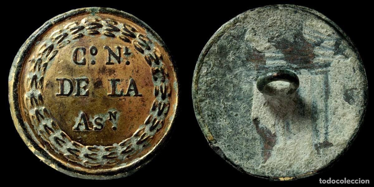 Militaria: Spanish Button, Colegio Nacional de la Asuncion, 1865 - 25 mm