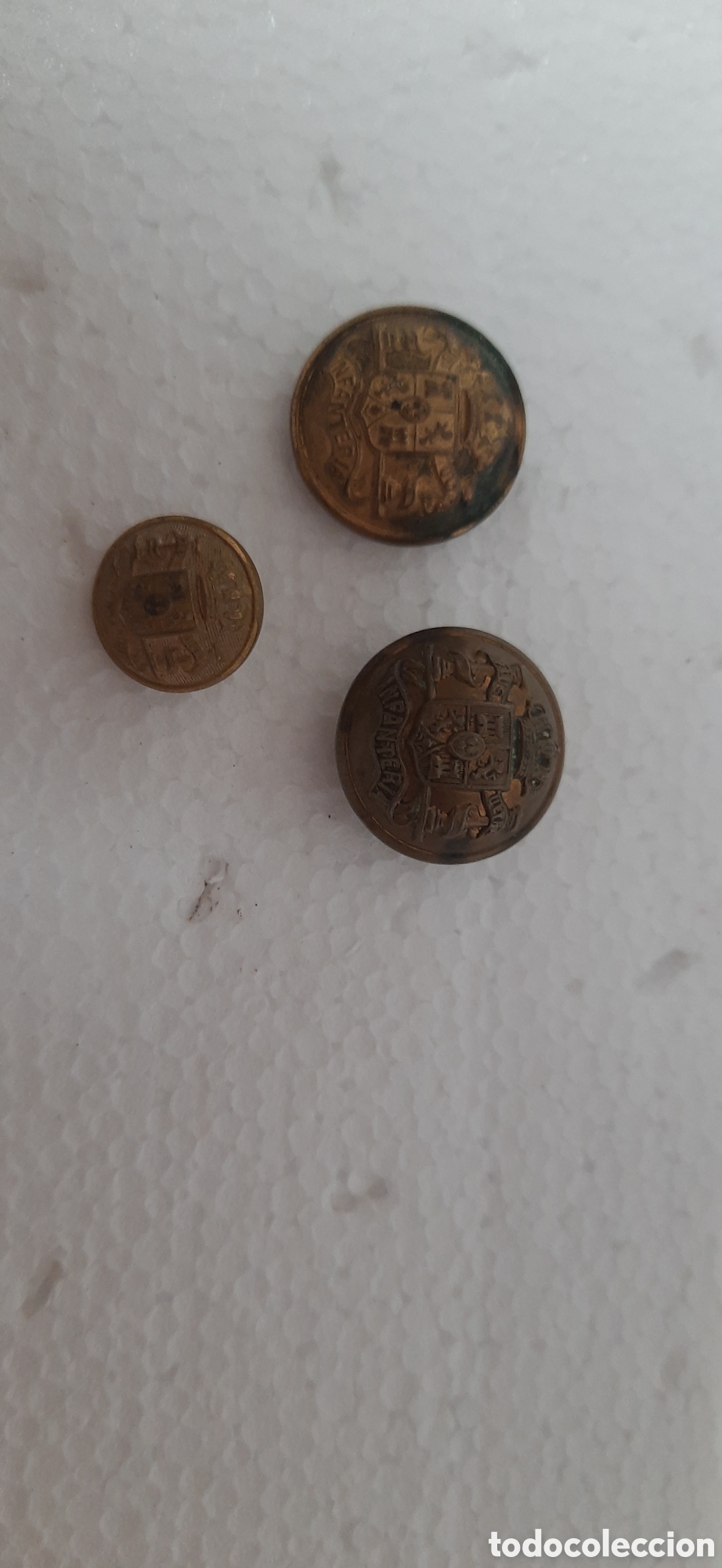 Militaria: Botones de infanteria Alfonso XIII
