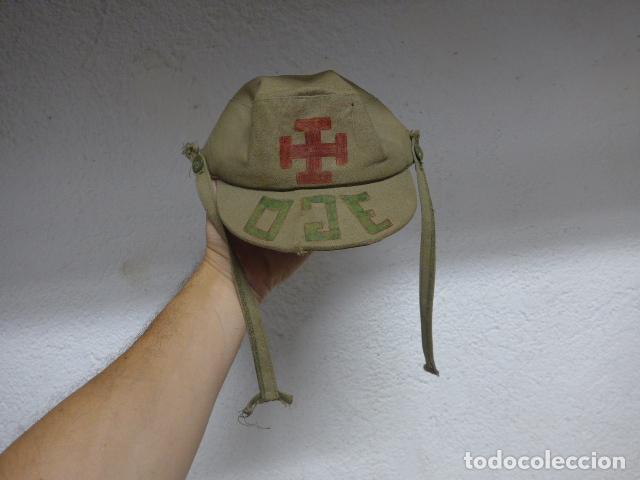 Militaria: Antigua gorra original de la OJE, Organizacion Juvenil Espa&ntilde;ola, Falange.